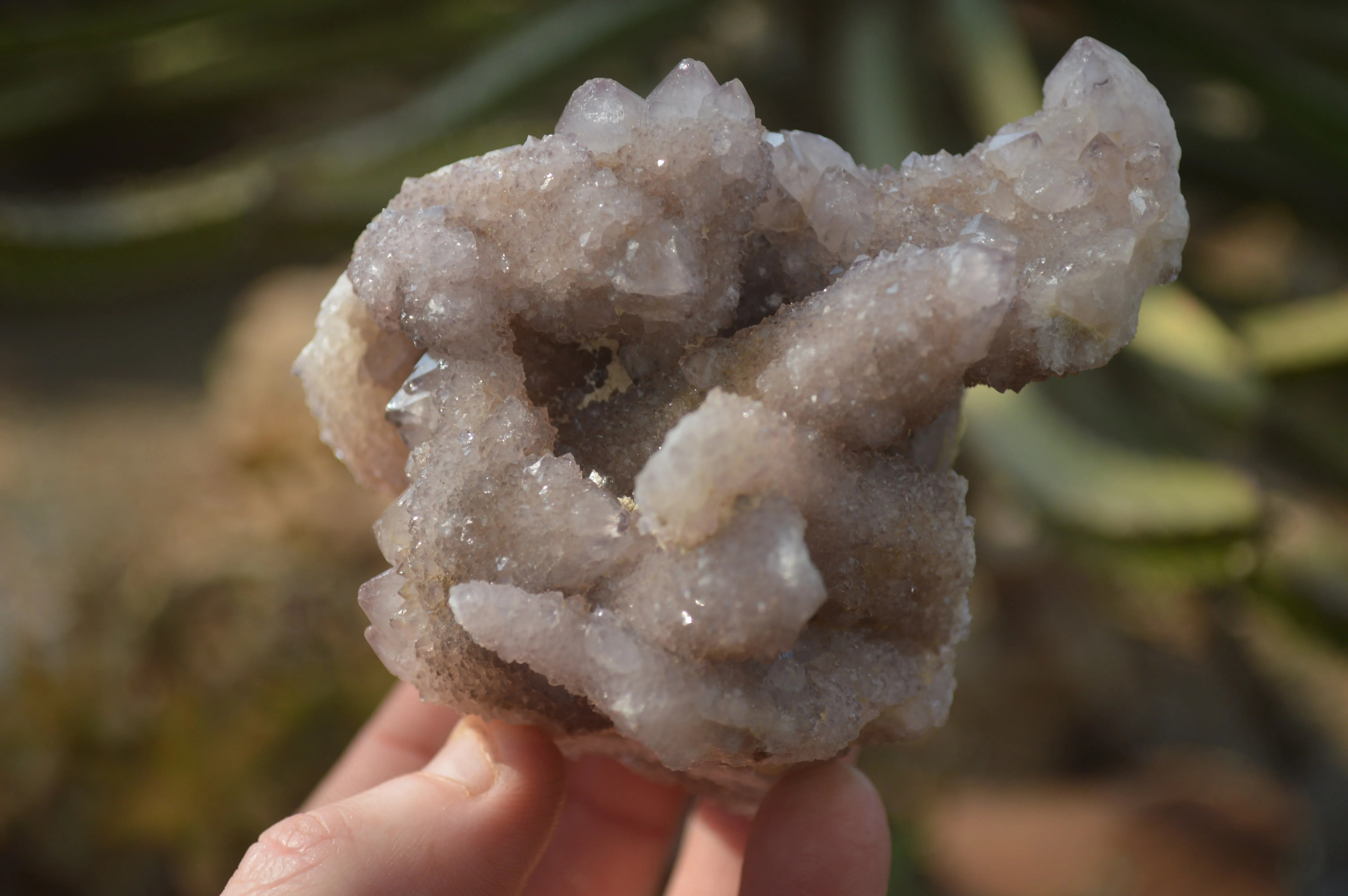 Natural Spirit Amethyst Quartz Clusters x 4 From Southern Africa