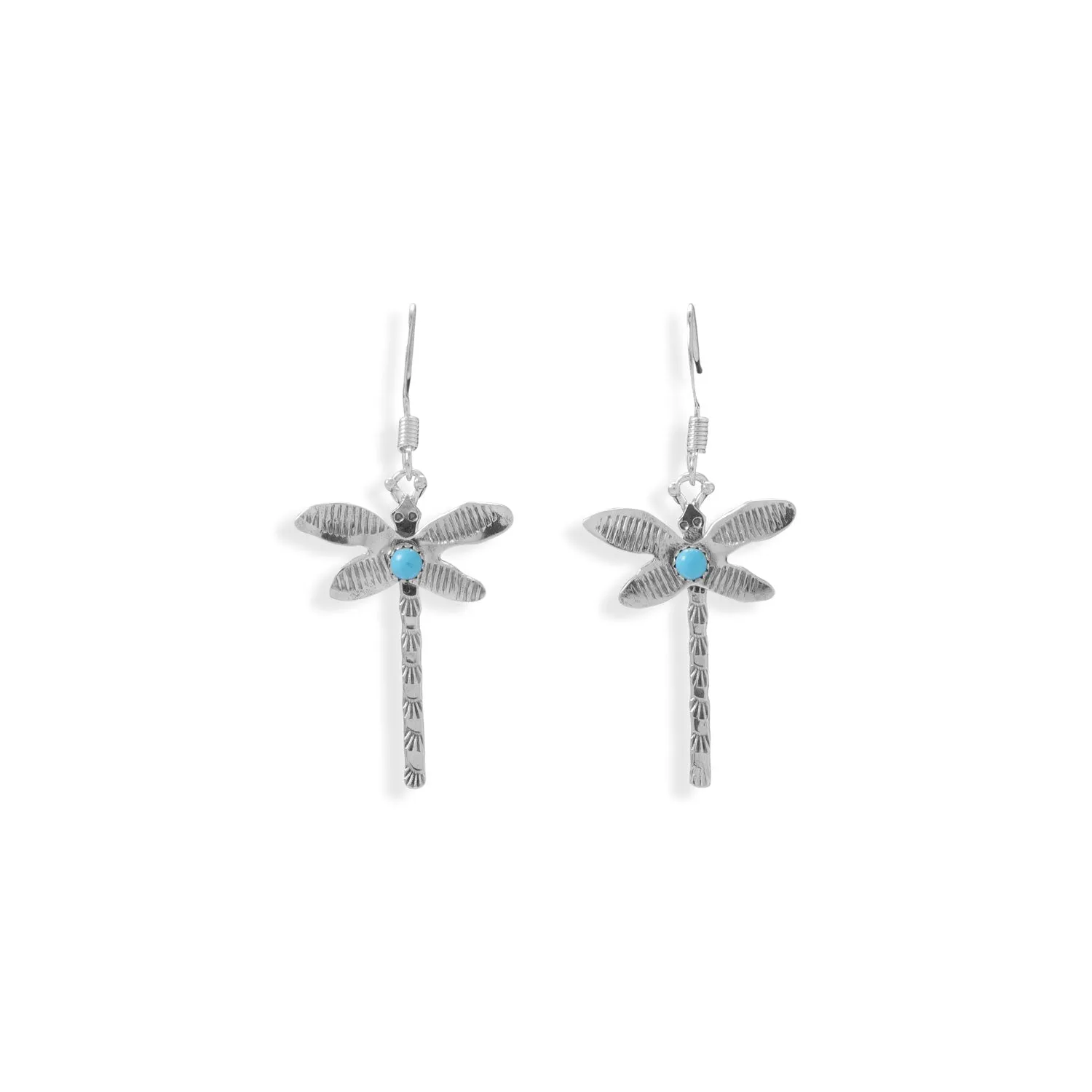 Navajo Turquoise Dragonfly Earrings