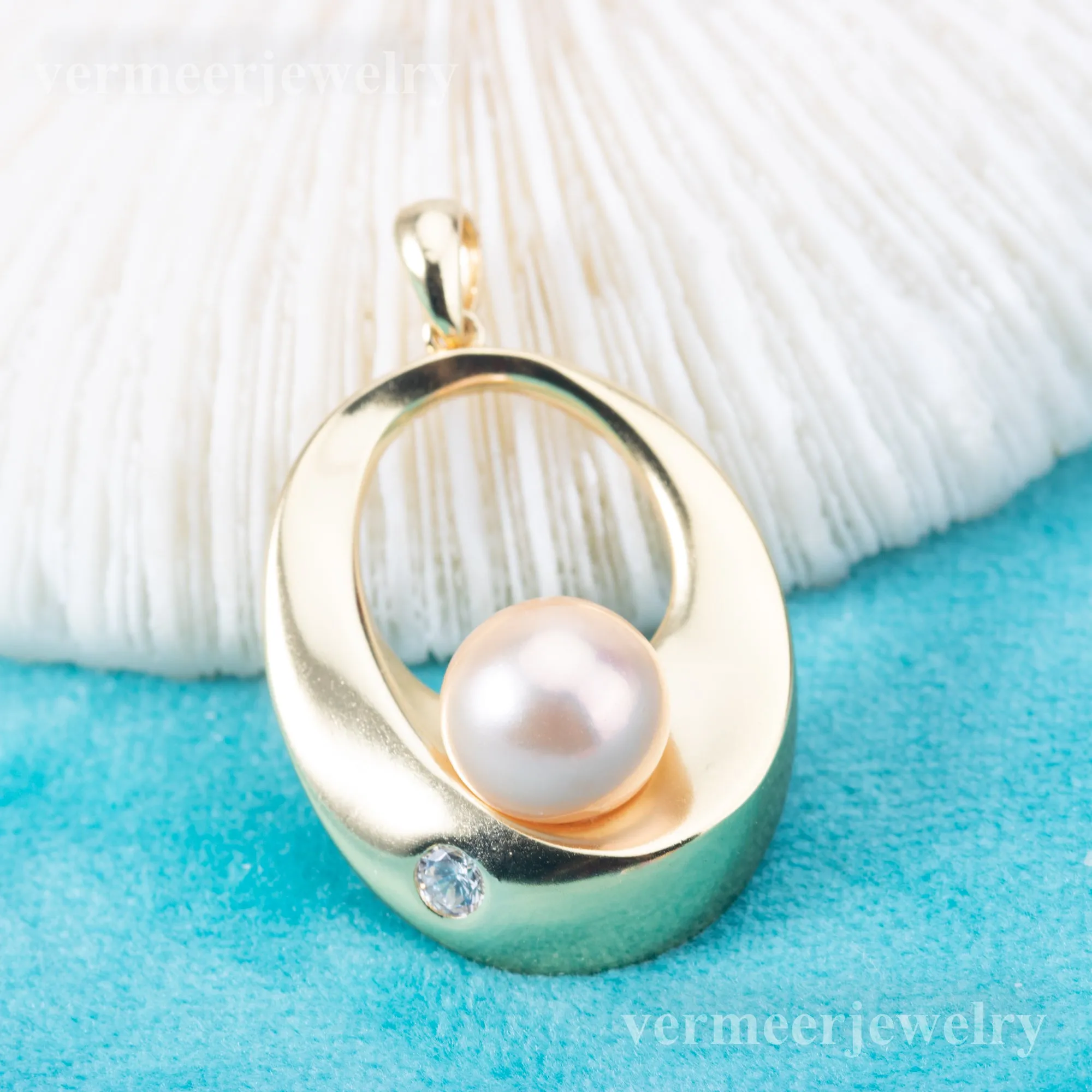 P010991 DIY 6-8mm Natural Freshwater pearl pendant accessory 925 sterling silver engagement jewelry necklace for women