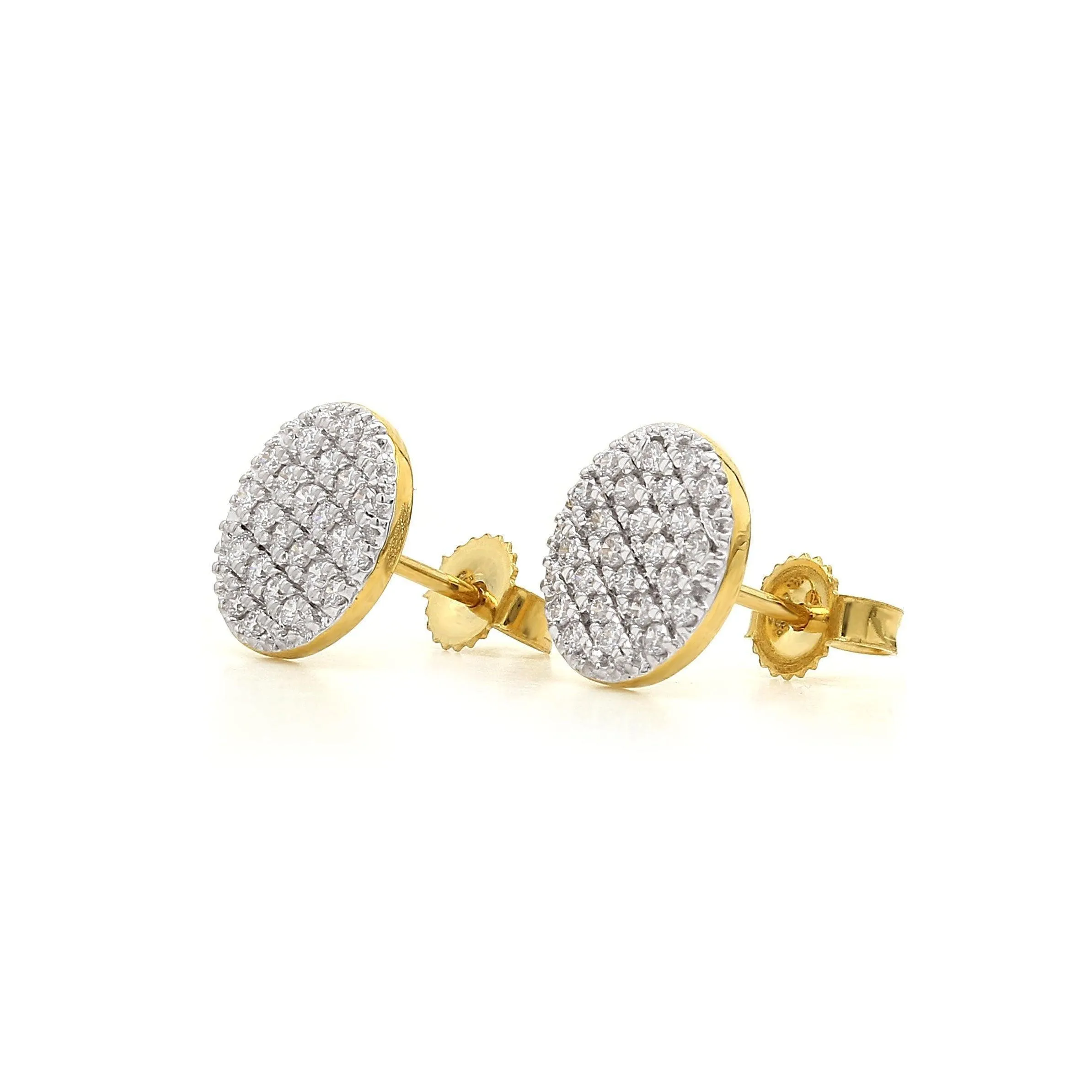 Patchwork Stud Earrings 1/3Ctw