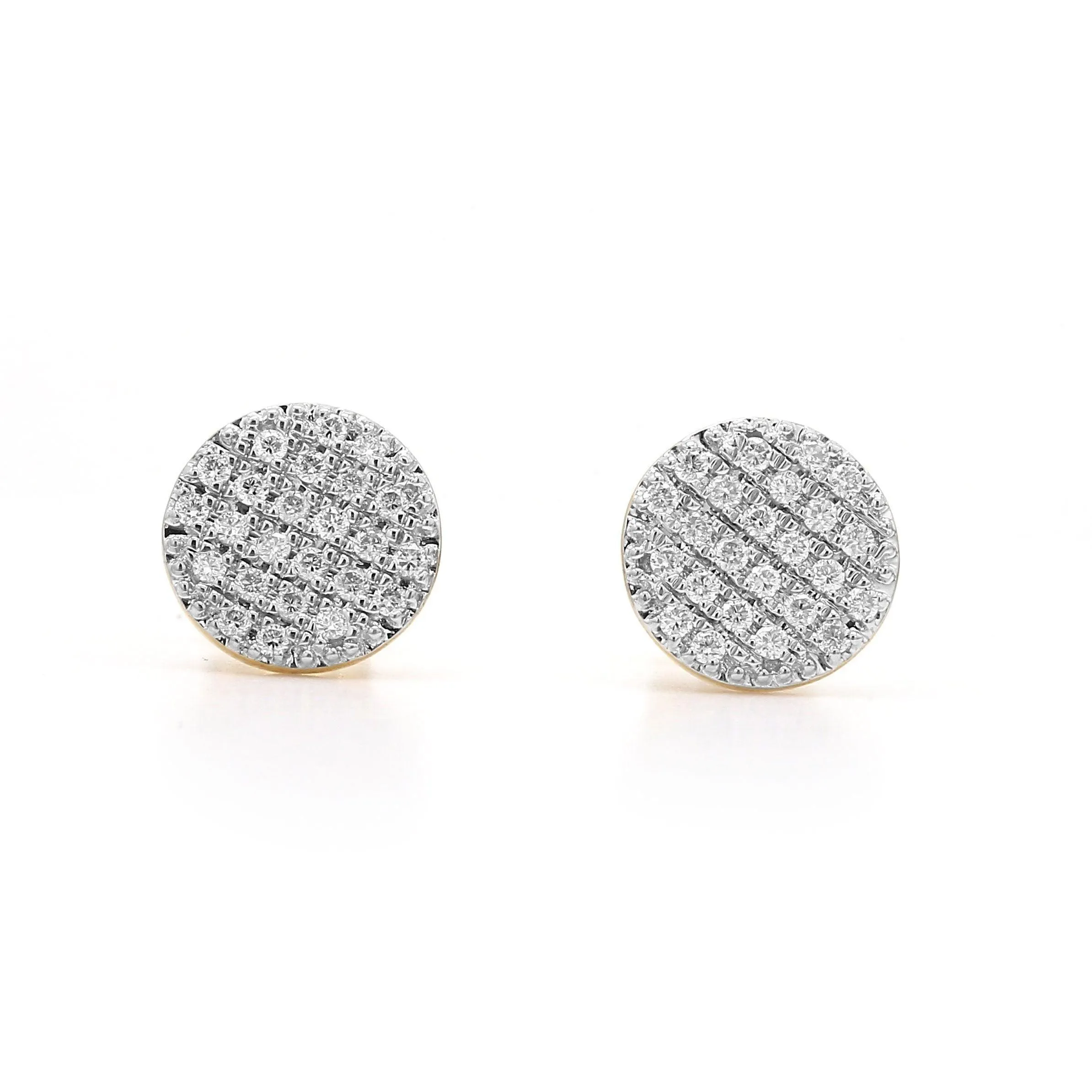 Patchwork Stud Earrings 1/3Ctw