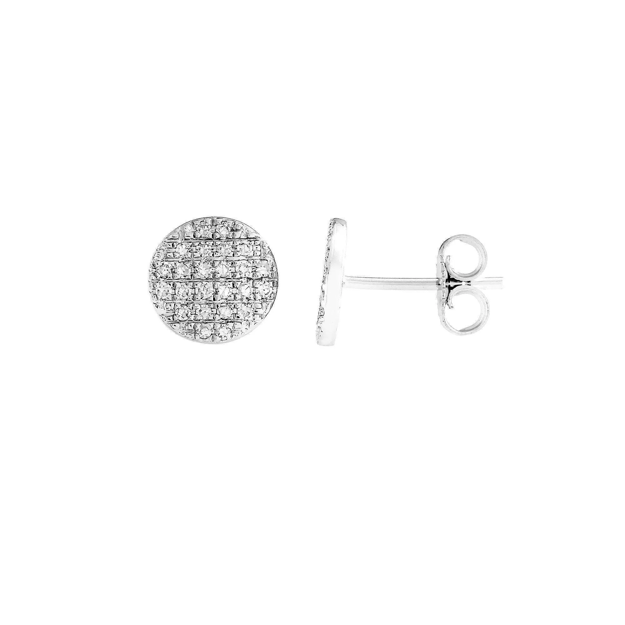 Patchwork Stud Earrings 1/3Ctw