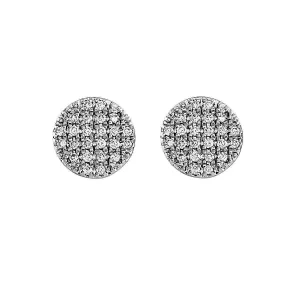 Patchwork Stud Earrings 1/3Ctw