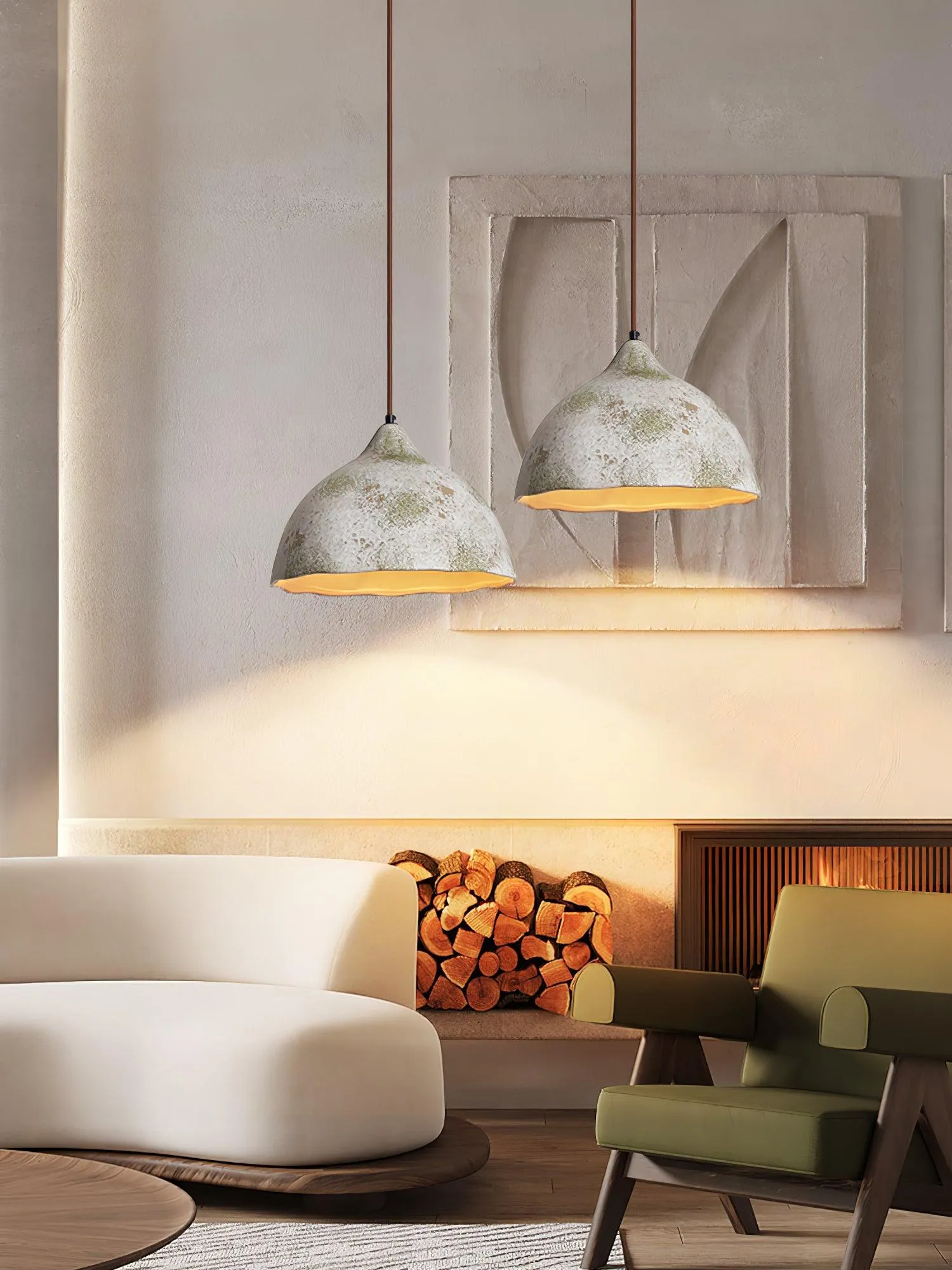 Pear Shape Ceramic Pendant Light