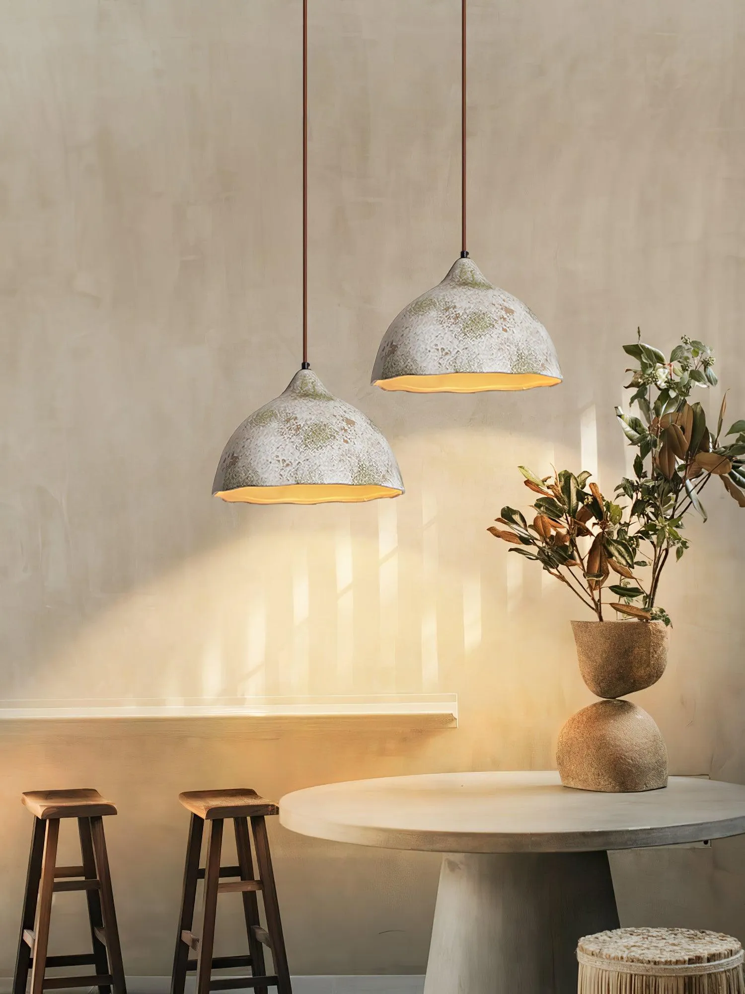 Pear Shape Ceramic Pendant Light