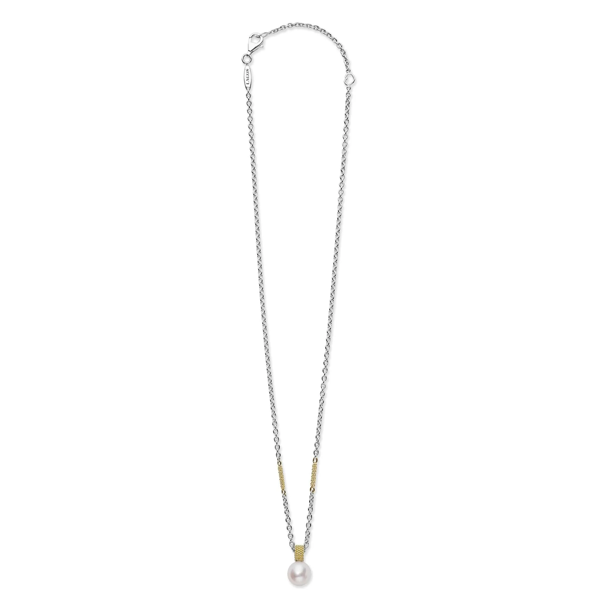 Pearl Pendant Necklace on Adjustable 18" Chain