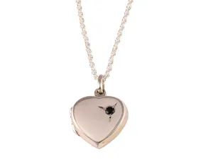 Personalised Sterling Silver Childs Heart Locket Necklace