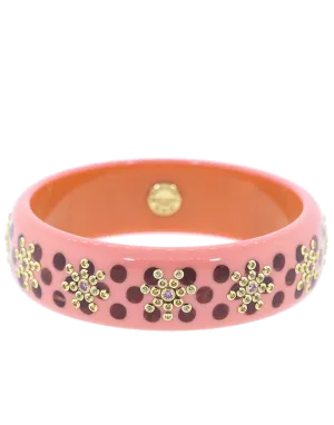 Pink and Burgundy Bakelite Bangle