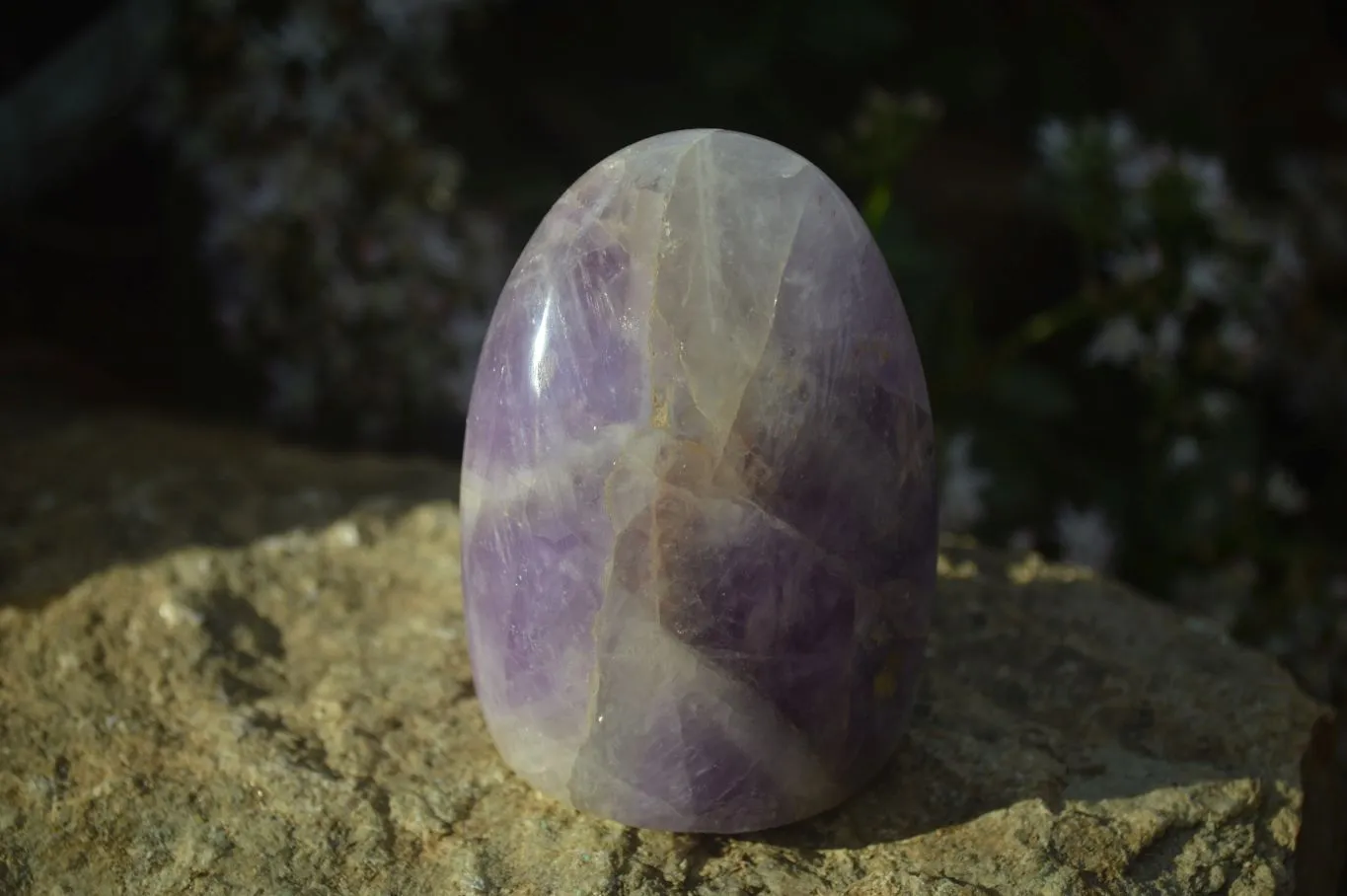 Polished Dream Amethyst Standing Free Forms x 6 From Madagascar