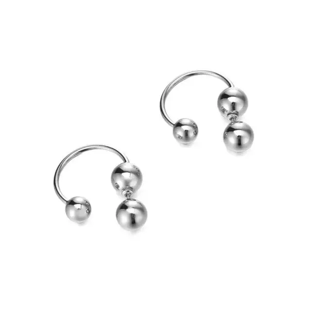 Pre Order:  Ball Metal Back Stud Earrings