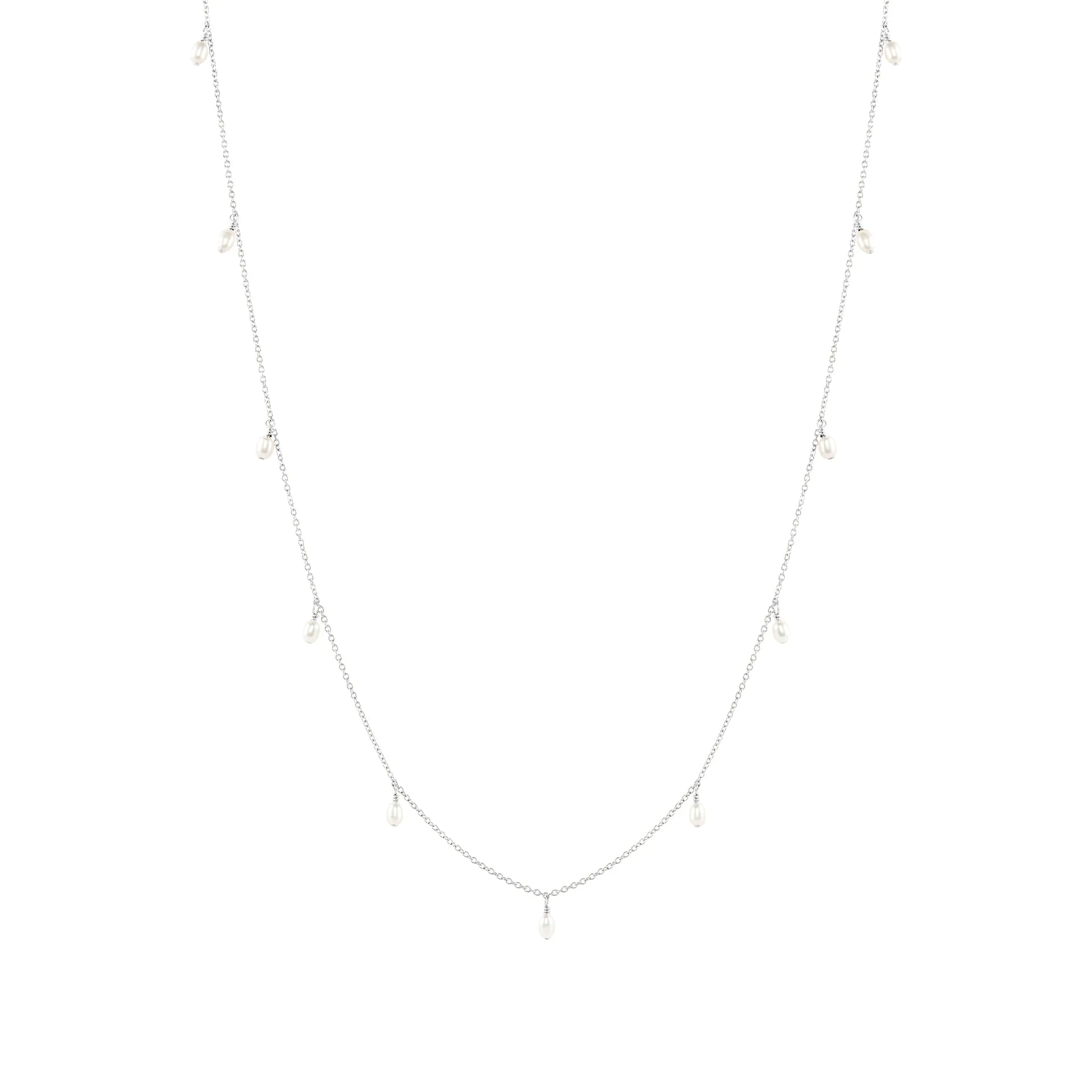 Prim Freshwater Pearl Necklace - Sterling Silver