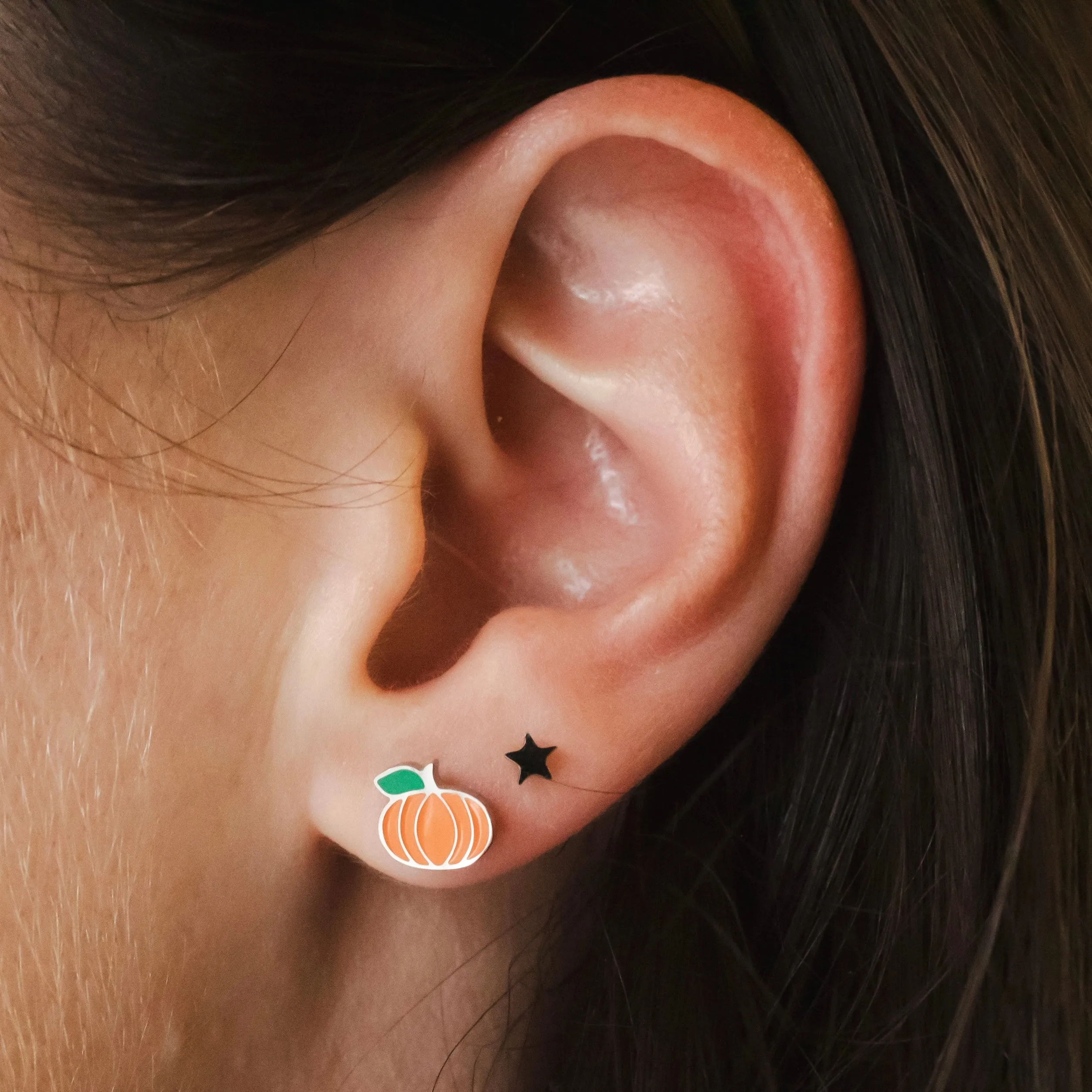 Pumpkin Hypoallergenic Earrings