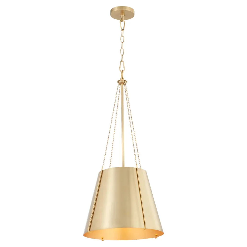 Quorum Denise 862-1-80 Pendant - Aged Brass Denise 15" Transitional