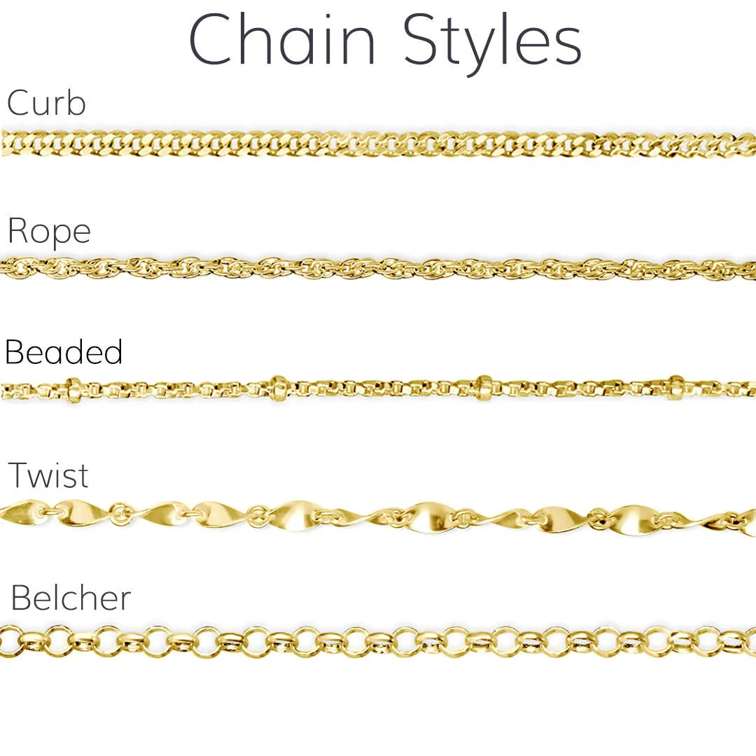 Solid White Gold Rope Chain