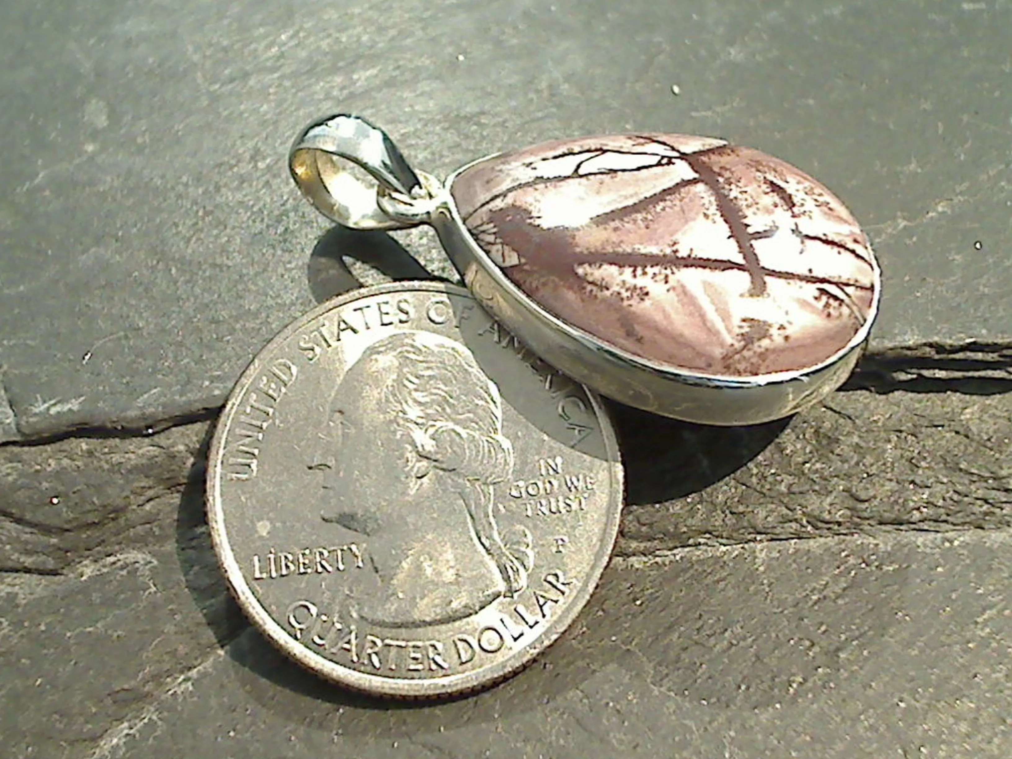 Sonora Dendritic Rhyolite, Sterling Silver Pendant