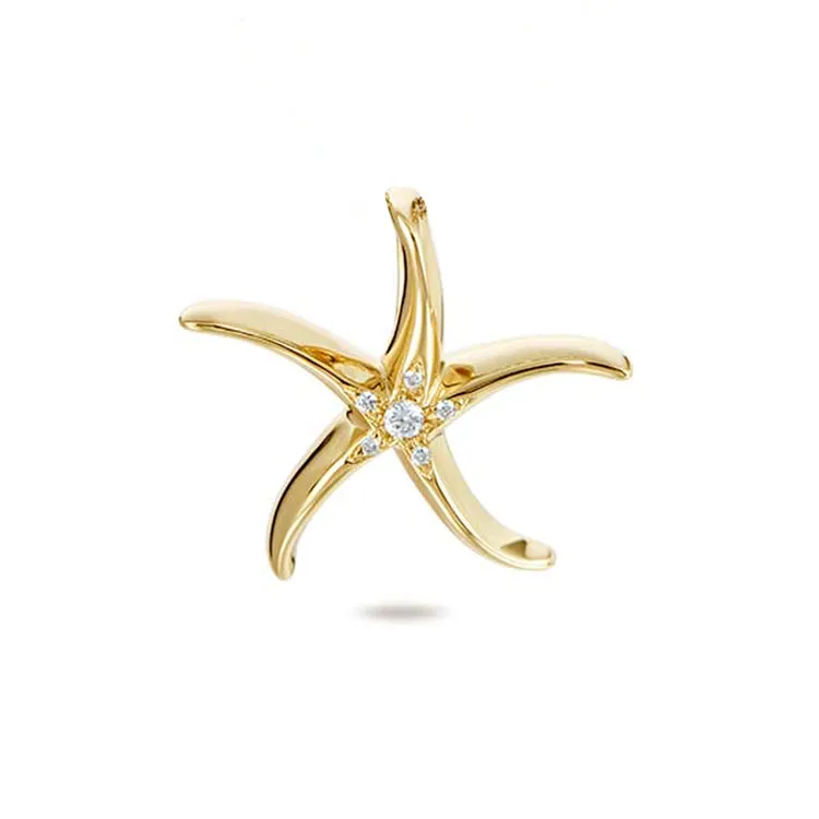 Starfish Pendant 14Kt