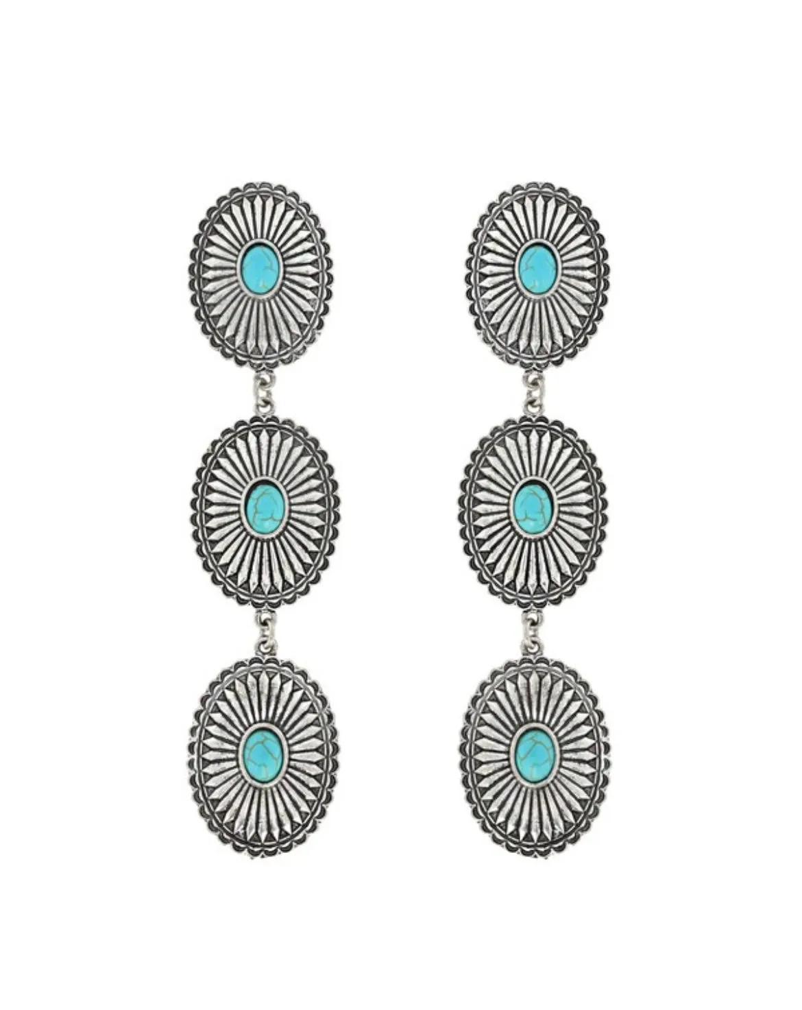 Sunburst Turquoise Earrings