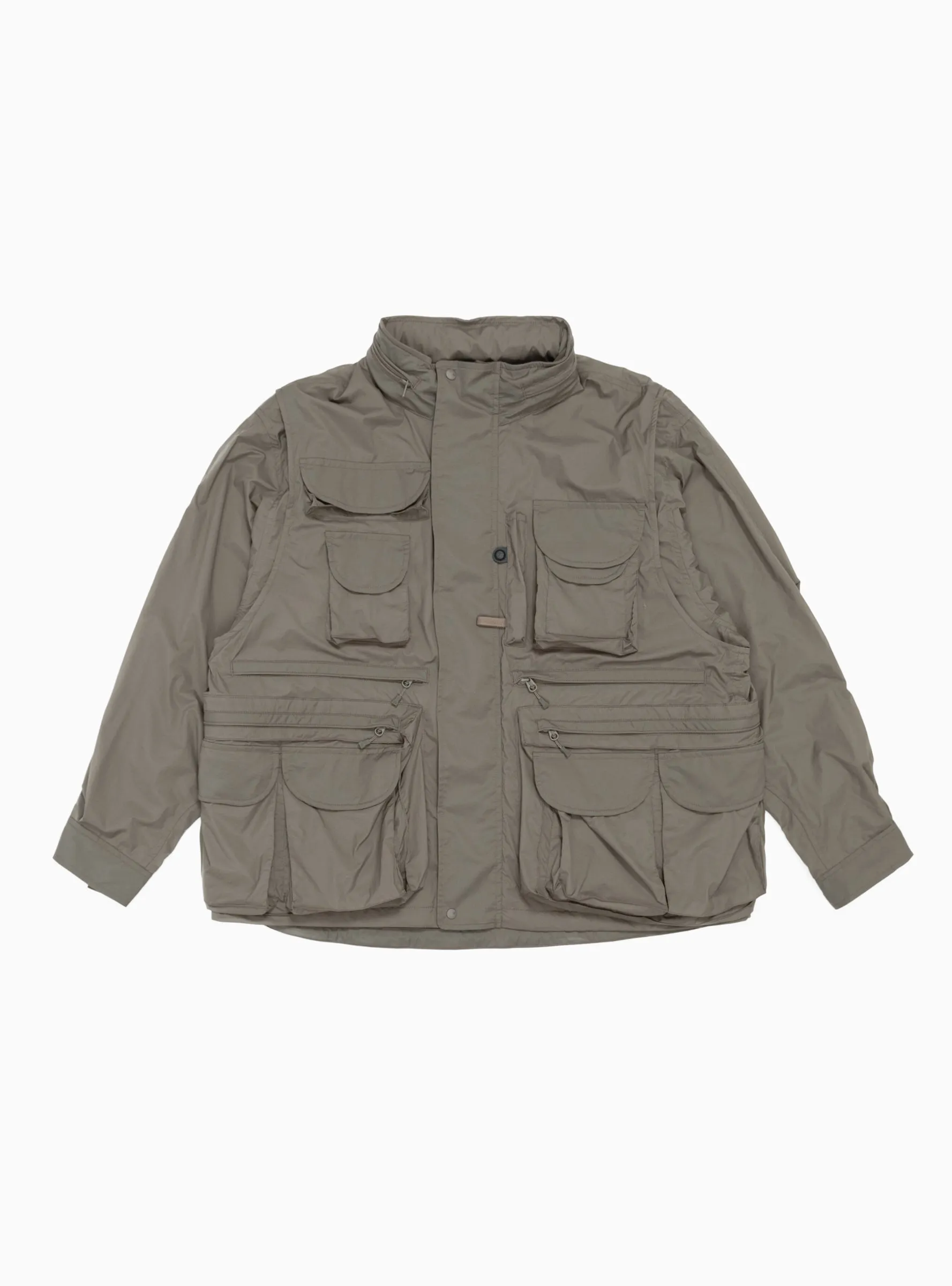 Tech 2 Way Perfect Fishing Jacket Mocha Brown