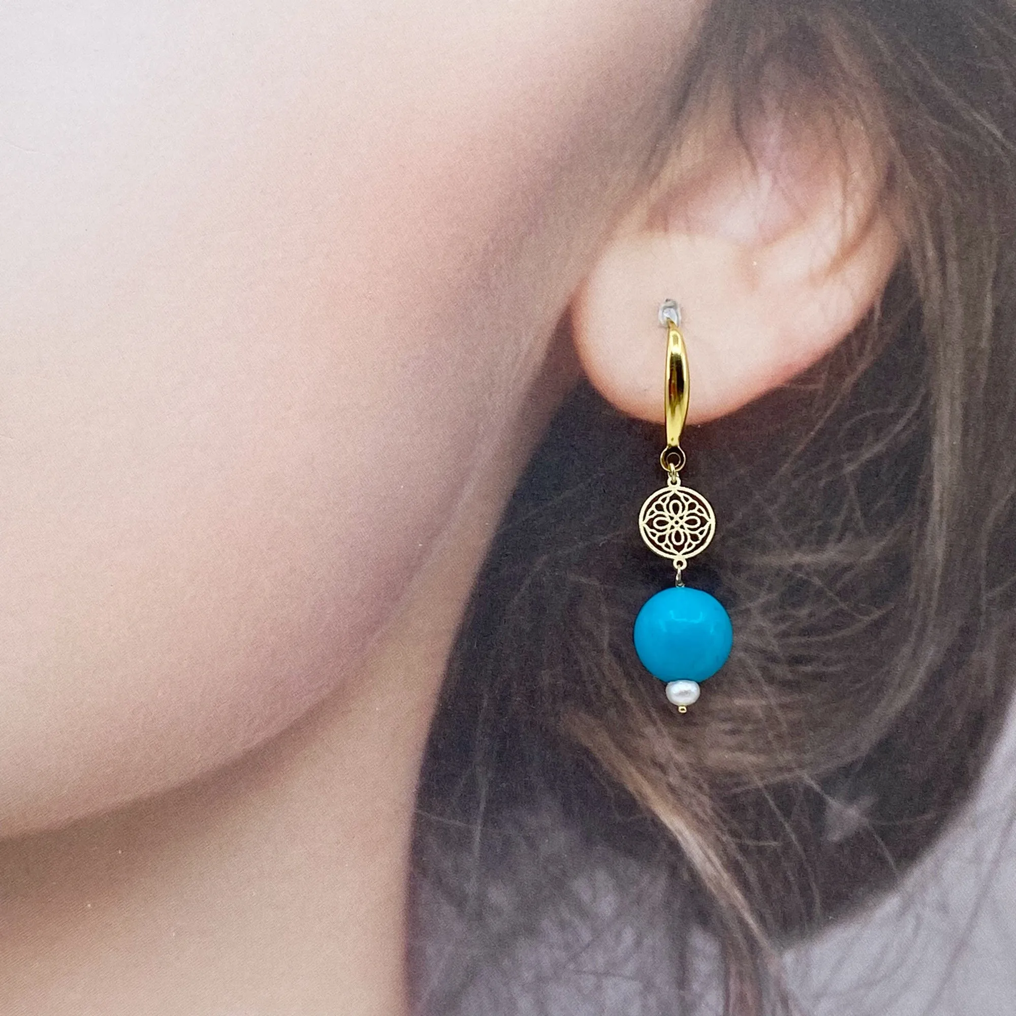 The Nine Turquoise Earrings