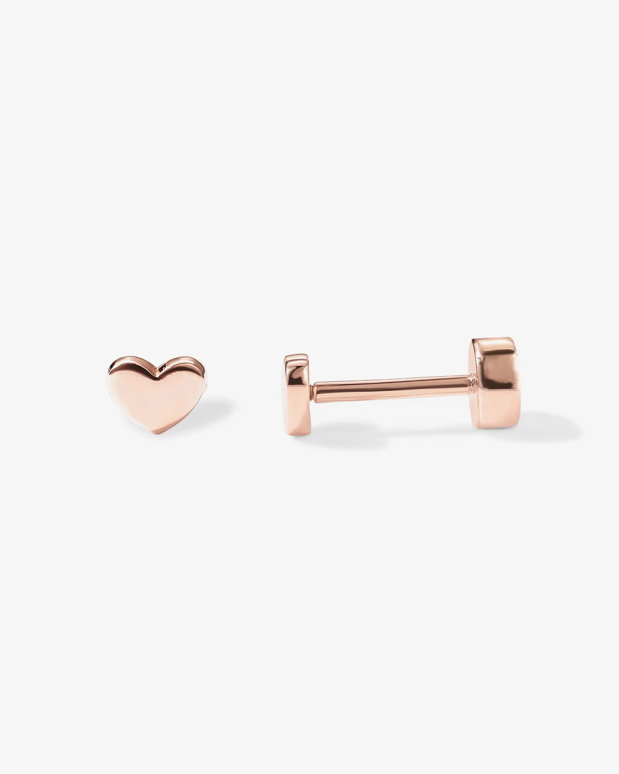 Tiny Heart Screw Back Studs