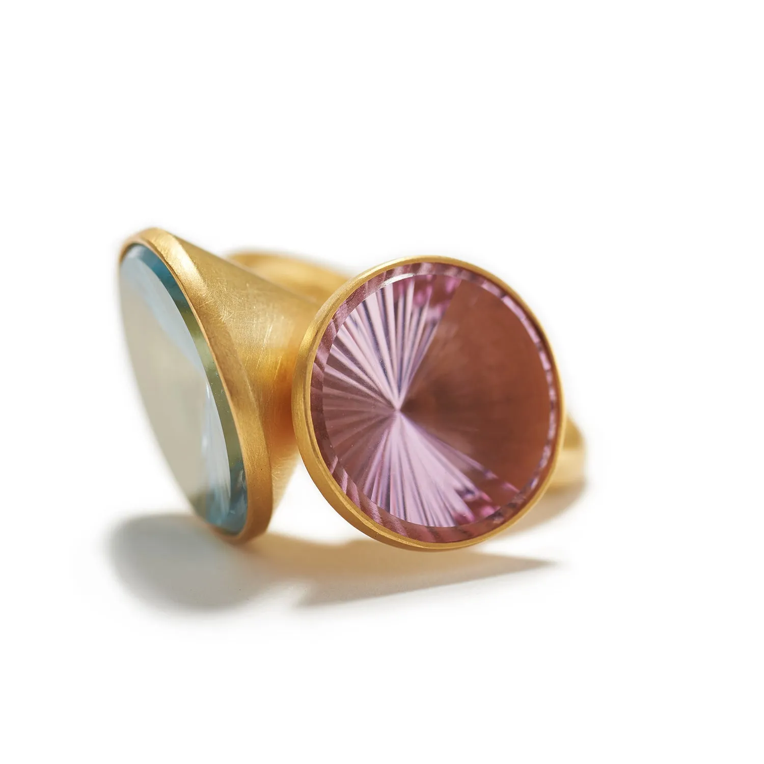 Topaz & Morganite Ring