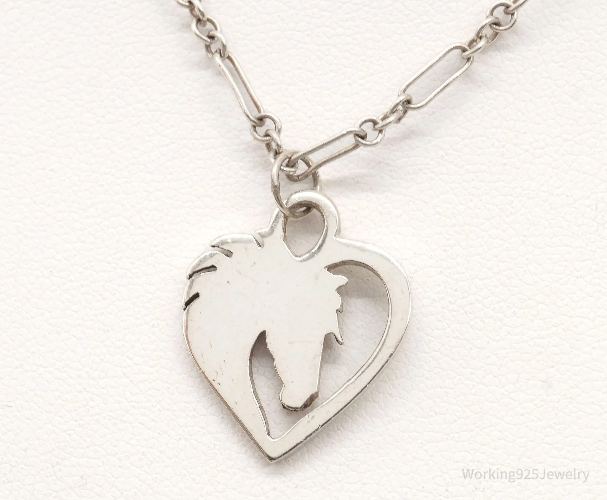 Vintage Horse Lover Sterling Silver Necklace