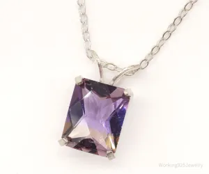 Vintage Large Ametrine Sterling Silver Necklace