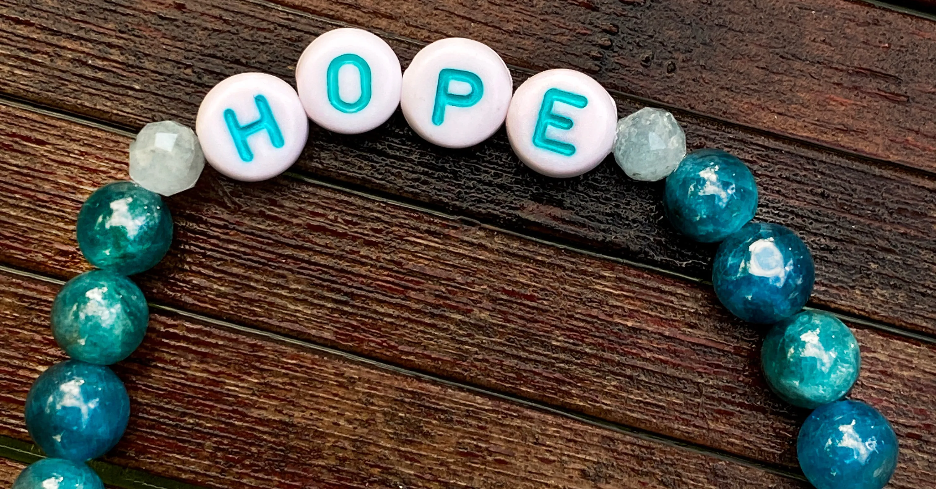 Women's Various Gemstone "HOPE" and Hearts Bracelets