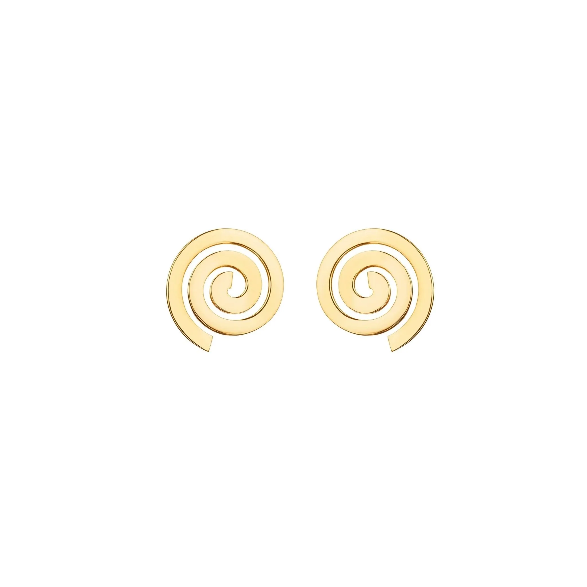 Yellow Gold Essence Stud Earrings